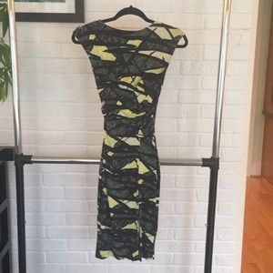 FRENCH CONNECTION Camo Cotton fitted Dress